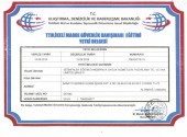 Tehlikeli Madde Güvenlik Danışmanlığı Eğitimi Yetki Belgesi